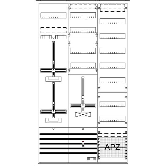 Striebel&John - Zähler-Komplettschrank Komplettschrank DA39CY AP3Pkt.A392Z1S+2RE1V