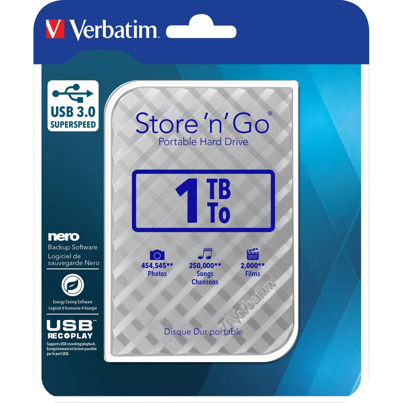 Verbatim - Speichermedium digital Festplatte 1TB USB3.0 53197 Extern,6,35cm(2,5Z)