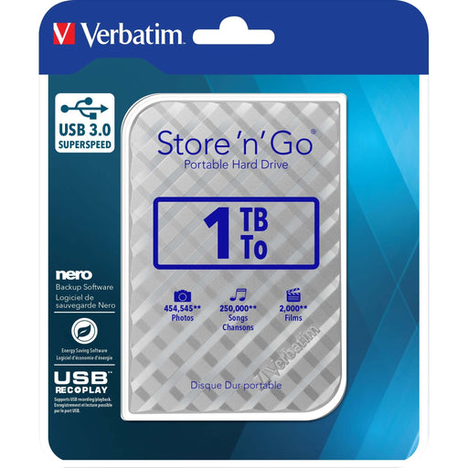 Verbatim - Speichermedium digital Festplatte 1TB USB3.0 53197 Extern,6,35cm(2,5Z)
