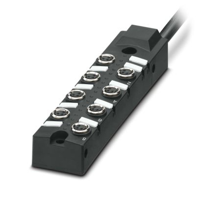 Phoenix Contact - Passiver Sensor-/Aktor-Verteiler (mit Leitung) Verteilerbox SACB- 8/3-L-#1283016 − 50 Stück