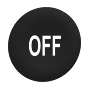 Schneider Electric - Kalotte, Linse Tastenschild Flush 30mm ZBAF235 schwarz OFF − 10 Stück