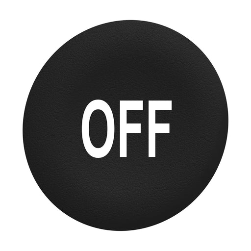 Schneider Electric - Kalotte, Linse Tastenschild Flush 30mm ZBAF235 schwarz OFF − 10 Stück