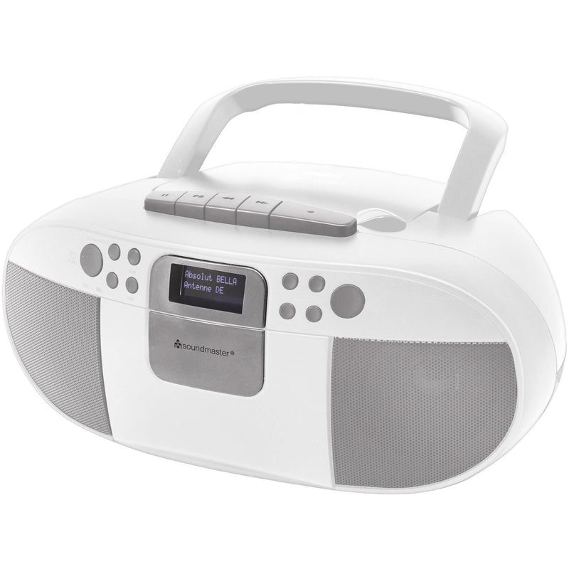 Soundmaster - Radio DAB+Boombox SCD7800WE ws CD/MP3,USB,Kassette