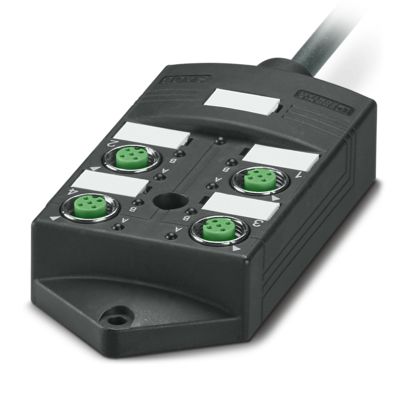 Phoenix Contact - Passiver Sensor-/Aktor-Verteiler (mit Leitung) Verteilerbox SACB-4/ 4-L-#1687912 − 26 Stück