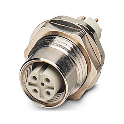 Phoenix Contact - Rundsteckverbinder, feldkonfektionierbar (Industriesteckverbinder) Gerätesteckverbinder SACC-DSIV-M1#1239900 Hinterwand − 10 Stück