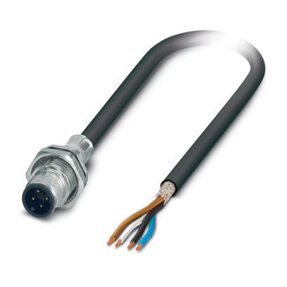 Phoenix Contact - Rundsteckverbinder, feldkonfektionierbar (Industriesteckverbinder) Gerätesteckverbinder SACCBP-MS-4C#1239251 Hinterwand