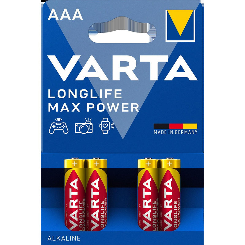 Varta Cons.Varta - Batterie Longlife Max Power Micro 4703 Blister 4 1,5/Al-Mn