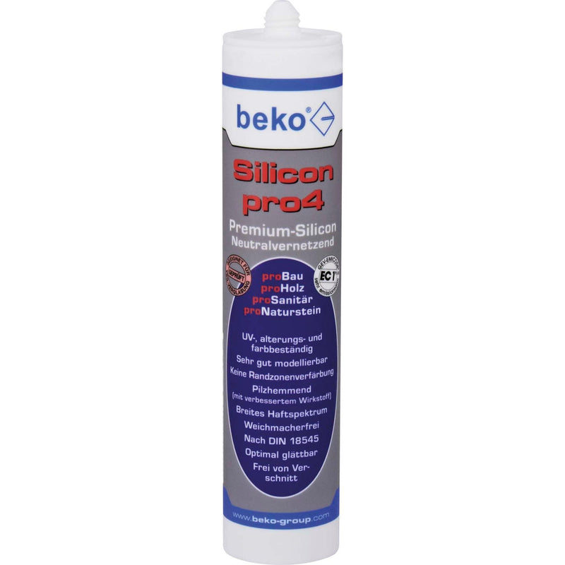 Beko - Dichtstoff Silikon pro4 Universal 22413 310ml silbergrau