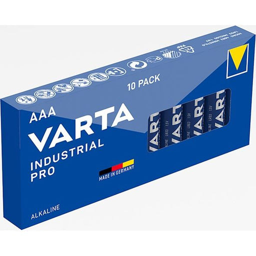 Varta Cons.Varta - Batterie Industrial AAA 4003 PRO AAA Stück Micro, R3, Al-Mn − 10 Stück