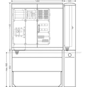 Hensel - Verteilerschrank für Energieversorgung Ladeverteiler Mi EV 11kW 6111 f.6 Ladep. a 11kW