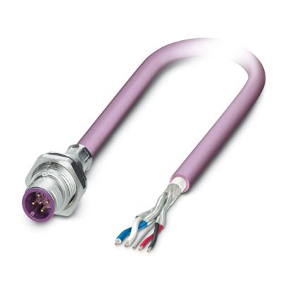 Phoenix Contact - Rundsteckverbinder, feldkonfektionierbar (Industriesteckverbinder) Gerätesteckverbinder SACCBP-MS-5C#1239662 Hinterwand