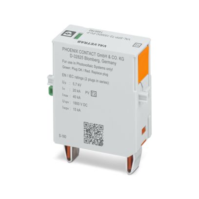Phoenix Contact - Zubehör/Ersatzteile für Überspannungsschutz Energietechnik Überspannungsschutzstecker VAL-SPP-T2-1#1466780 Typ 2 − 10 Stück