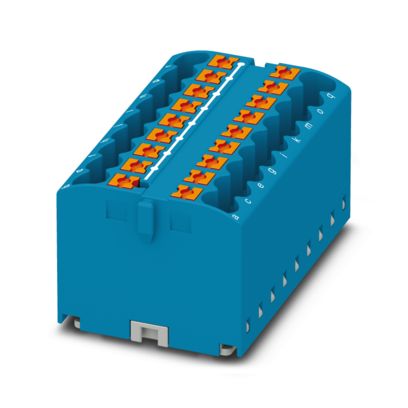 Phoenix Contact - Durchgangs-Reihenklemme Verteilerblock PTFIX 18X2,5 BU-EX − 8 Stück