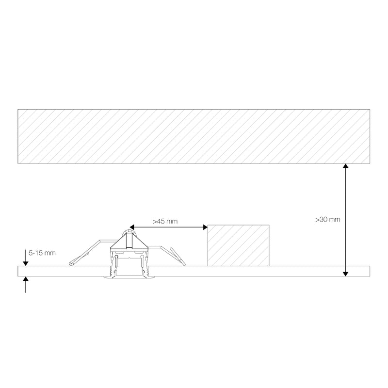 Radium Lampenwerk - Zubehör/Ersatzteile für Lichtschlauch/-band Alu-Profil Einbau 2m TRPA4214 weiß
