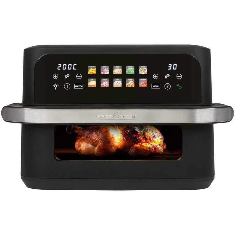 PROFICOOK - Fritteuse Heißluft-Fritteuse PC-FR 1313 H sw 10L,Schwarz