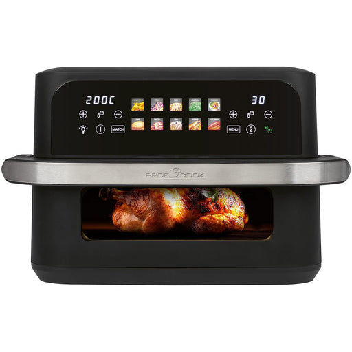 PROFICOOK - Fritteuse Heißluft-Fritteuse PC-FR 1313 H sw 10L,Schwarz