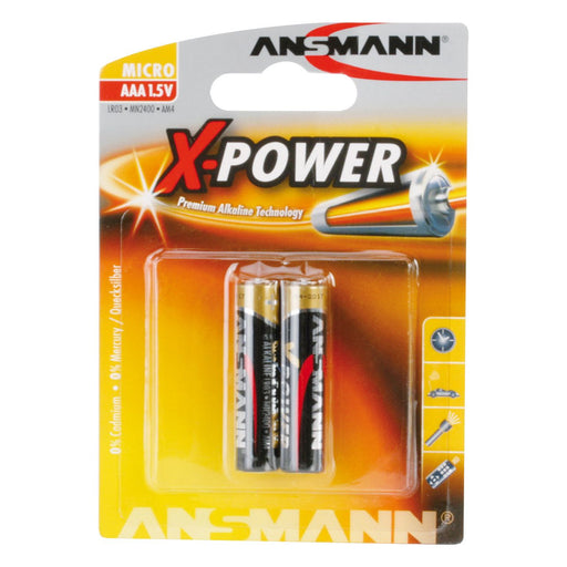 Hückmann - Batterie 1,5V Micro AAA 133309(VE 2) X-Power Bli2 Ansmann