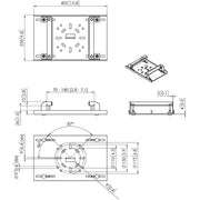 Vogels - Zubehör/Ersatzteile für Unterhaltungselektronik Adapter Stahlprofilträger PUA9516 sw Connect-it,150-300mm