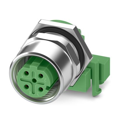 Phoenix Contact - Rundsteckverbinder, feldkonfektionierbar (Industriesteckverbinder) Gerätesteckverbinder SACC-DSIV-M1#1396603 Hinterwand − 10 Stück