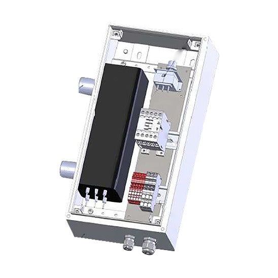 S-Klima - Elektroheizung 6 kW möglich. Zur Wandinstallation im Innenbereich vorgesehen. STS-EH-60-1