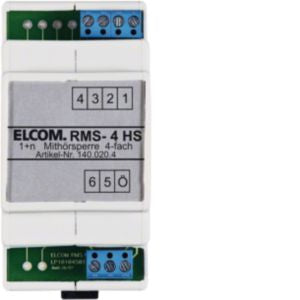 Elcom - Zusatzgerät für Türkommunikation Mithörsperre RMS-4 HS für 4 Teilnehmer