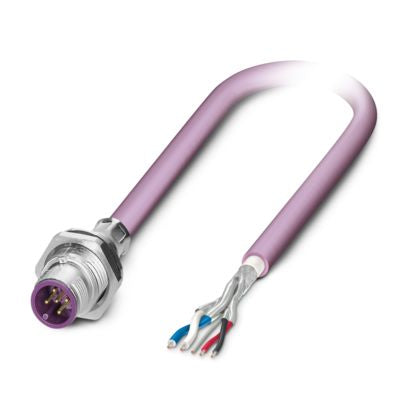 Phoenix Contact - Patchkabel Kupfer Gerätesteckverbinder SACCBP-M12MS#1239933 Hinterwand
