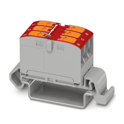 Phoenix Contact - Durchgangs-Reihenklemme Verteilerblock PTVFIX 6X2,5#1019528 − 20 Stück