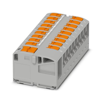 Phoenix Contact - Durchgangs-Reihenklemme Verteilerblock PTVFIX 6/18X2,5 GY − 20 Stück
