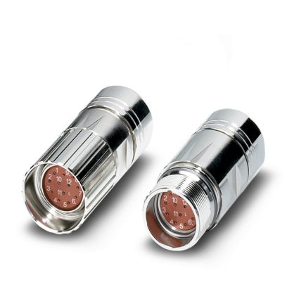 Phoenix Contact - Rundsteckverbinder, feldkonfektionierbar (Industriesteckverbinder) Kupplungssteckverbinder RF-12S1N8A90DUX − 20 Stück