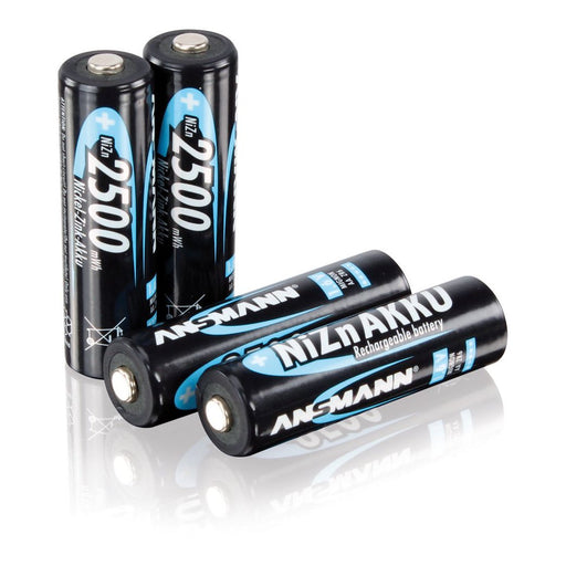 Hückmann - Akku NiZN 1,6V Mignon AA 135701(VE 4) 2500mWh (4er Folie)