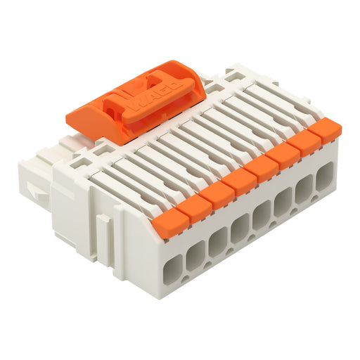 WAGO - Kabelsteckverbinder für Leiterplattensteckverbinder 1-Leiter-Federleiste,Hebel 2734-1108/328-000 PushinCAGECLAMP,lgr − 50 Stück