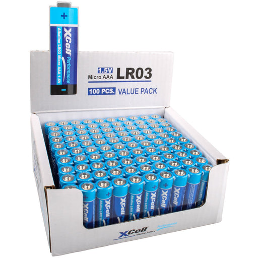 Hückmann - Batterie 1,5V Micro AAA LR03 AAA(VE 100) 100er Kart Xcell