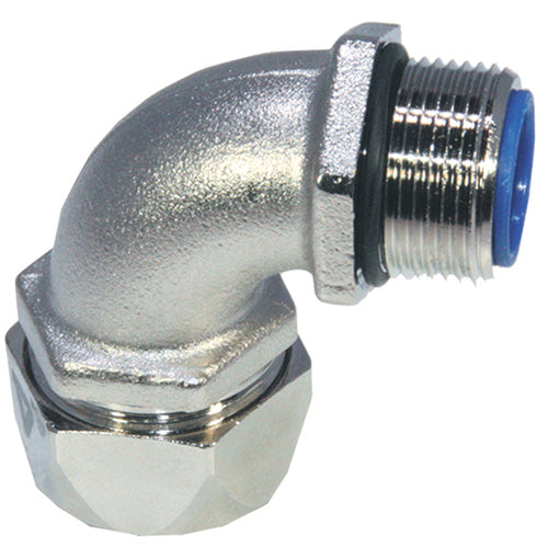 Flexa - Metall-Schutzschlauch-Verschraubung Winkel-Verschraubung EW90-P 0612.000.036 Pg36, Metall − 2 Stück