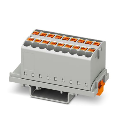 Phoenix Contact - Durchgangs-Reihenklemme Verteilerblock PTFIX 18X2,5#1221473 − 8 Stück