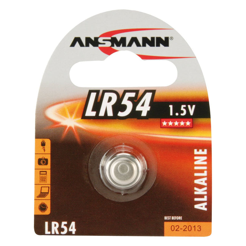 Hückmann - Batterie Knopfzelle 1,5V LR 54 LR54 Bli1 Ansmann