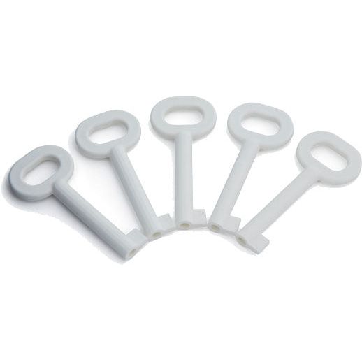 WindowMaster - Schlüssel für Gehäuse/Schränke Ersatzschlüssel WSK 398 01 (VE5) f. RWA-Bedienstelle