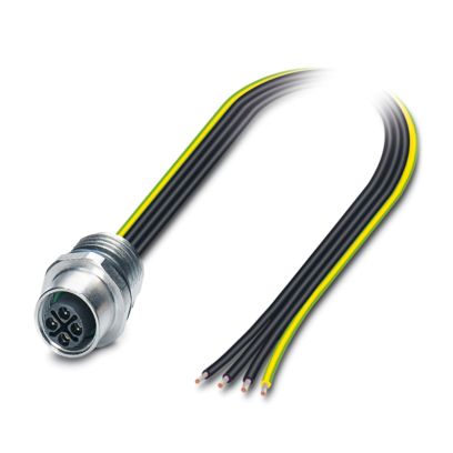 Phoenix Contact - Patchkabel Kupfer Gerätesteckverbinder SACC-E-M12FS#1239577 Vorderwand − 50 Stück