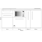 Stengel - Mini-Küche Miniküche Premiumline MPGSMMM180AKSGSKSrBl Mokka metallic