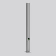 RZB - Ladestation E-Mobility Mast mit Wallbox 811437 1x22kW, silber