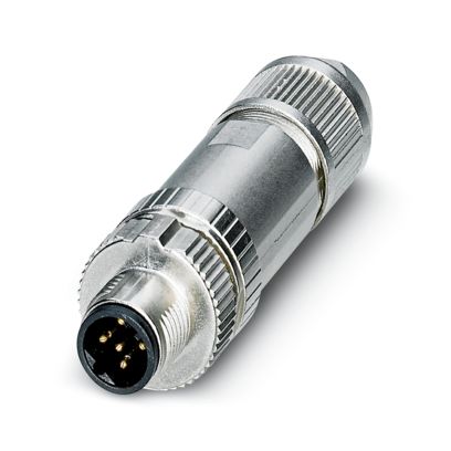 Phoenix Contact - Rundsteckverbinder, feldkonfektionierbar (Industriesteckverbinder) Steckverbinder SACC-MSB-5PL SH SCO − 100 Stück