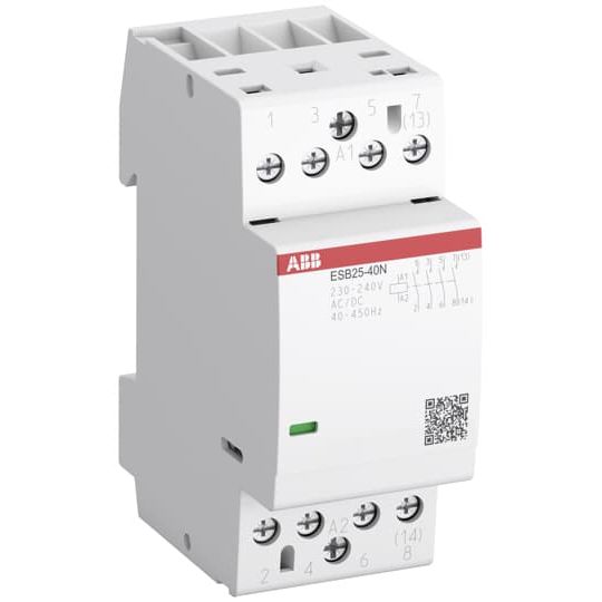 ABB Stotz S&J - Installationsschütz für Reiheneinbau Installationsschütz ESB25-31N-14 M1431 3S/1Ö, 12 V AC/DC − 6 Stück