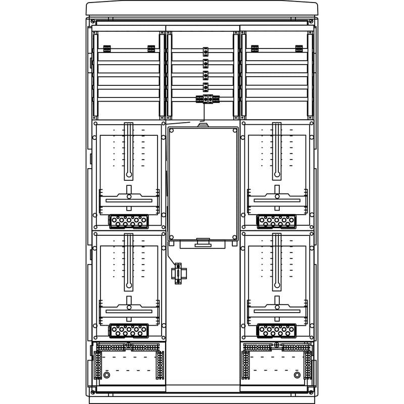 Elsta Mosdorfer - Zähler-Komplettschrank Zähleranschlusssäule ZS614.N5 A655-1 N5 4Z 3.HZ