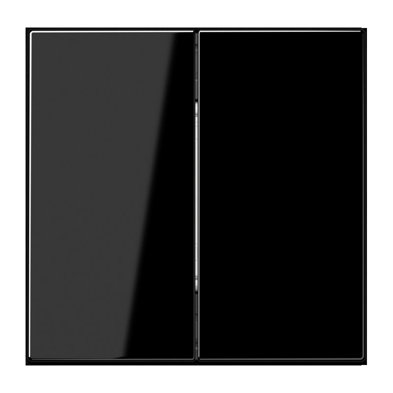Jung - Sender/Fernbedienung für Installationsschalterprogramme Matter Taster MAT LS 995 SW 2f 4k LS schwarz