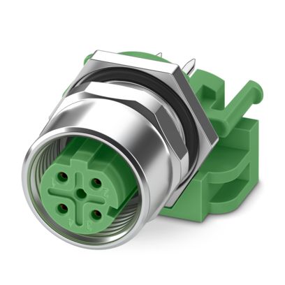 Phoenix Contact - Rundsteckverbinder, feldkonfektionierbar (Industriesteckverbinder) Gerätesteckverbinder SACC-DSIV-M1#1396602 Hinterwand − 10 Stück