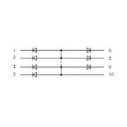 WAGO - Zubehör/Ersatzteile für Befehlsgeräte Bauteilmodul mit Diode 286-809