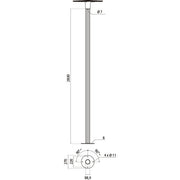 Performance in Light - Lichtmast Mast SPILLO FT 315024 2,8m m.Flanschplatte