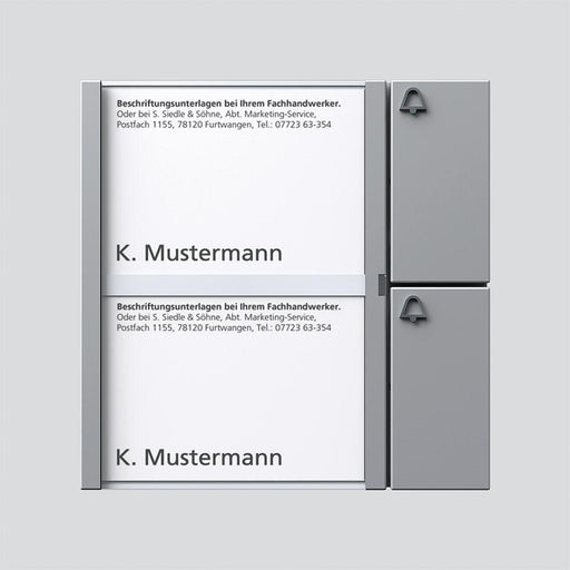 Siedle&Söhne - Funktionsmodul für Türkommunikation Tasten-Modul TM 612-2 SM si/met