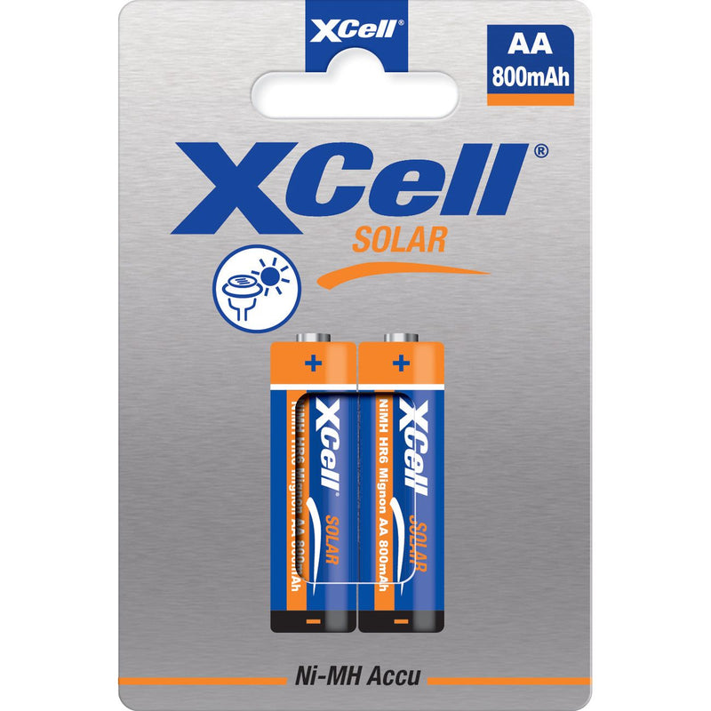 Hückmann - Akku Xcell Solar Accus X800AA AA800 solar(Bli2) Ni-MH 1,2V / 600mAh