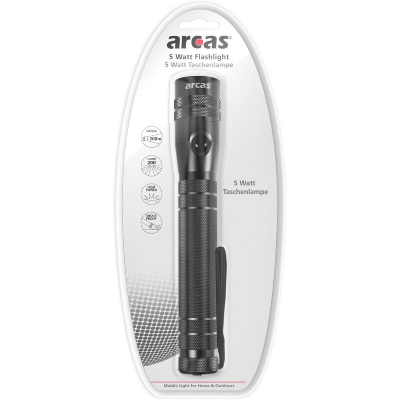 Hückmann - Taschenleuchte Taschenlampe 5Watt ARC-5Watt LED-TL − 10 Stück