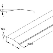 Niedax - Deckel für Kabeltragsystem Deckel für Gitterrinne GRD 40/7.5° F 38,5x3000mm − 6 Meter